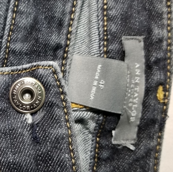 Ann Taylor Petite Embroidered Boot Cut Jeans - Picture 4 of 5